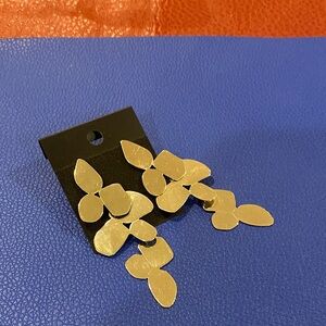 Elegant Silver Leaf Drop Earrings